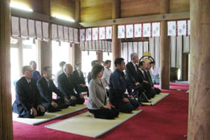 宮崎神宮にて、祈願祭