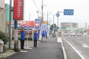 延岡地区での辻立ち